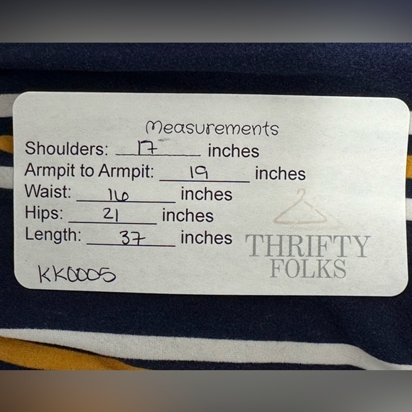 Women's 3/4 Sleeve Striped Travel Dress - Picture 9 of 9